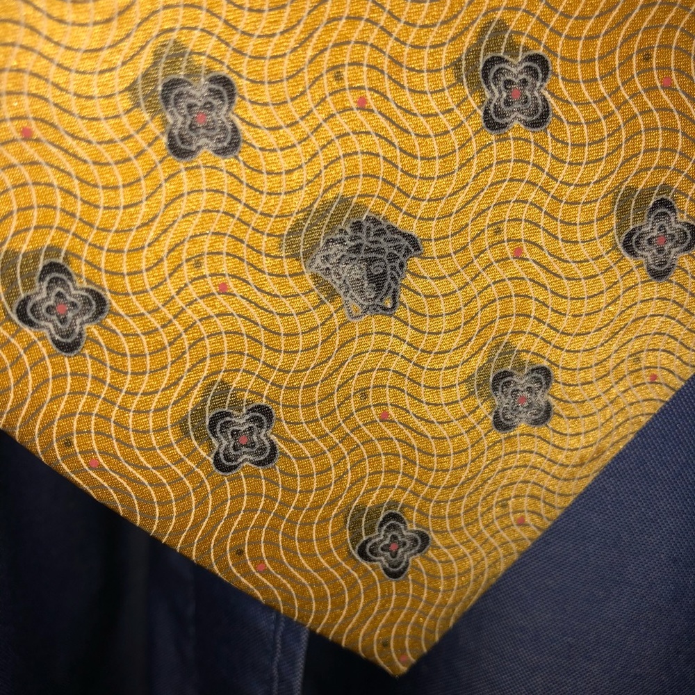 Versace Gold Medusa head wavy design